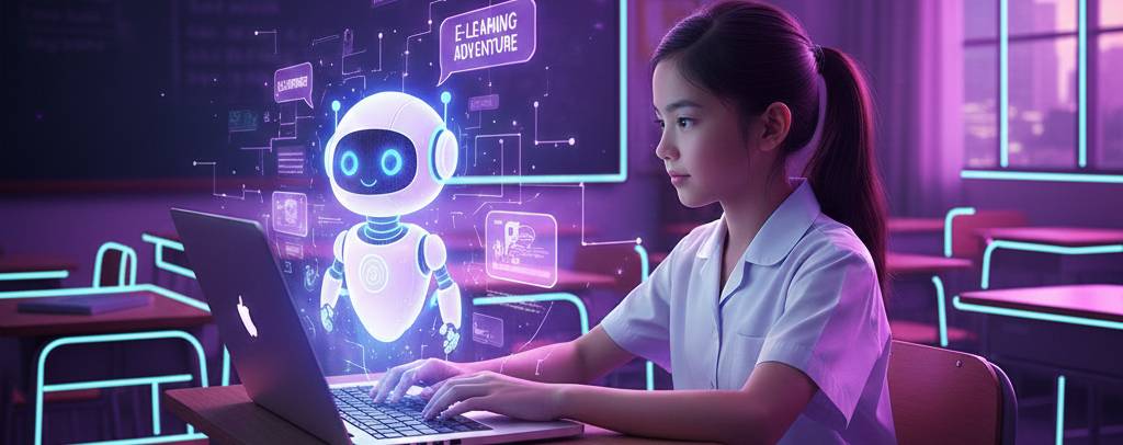 image of A student sitting in a classroom - Generated with Gemini