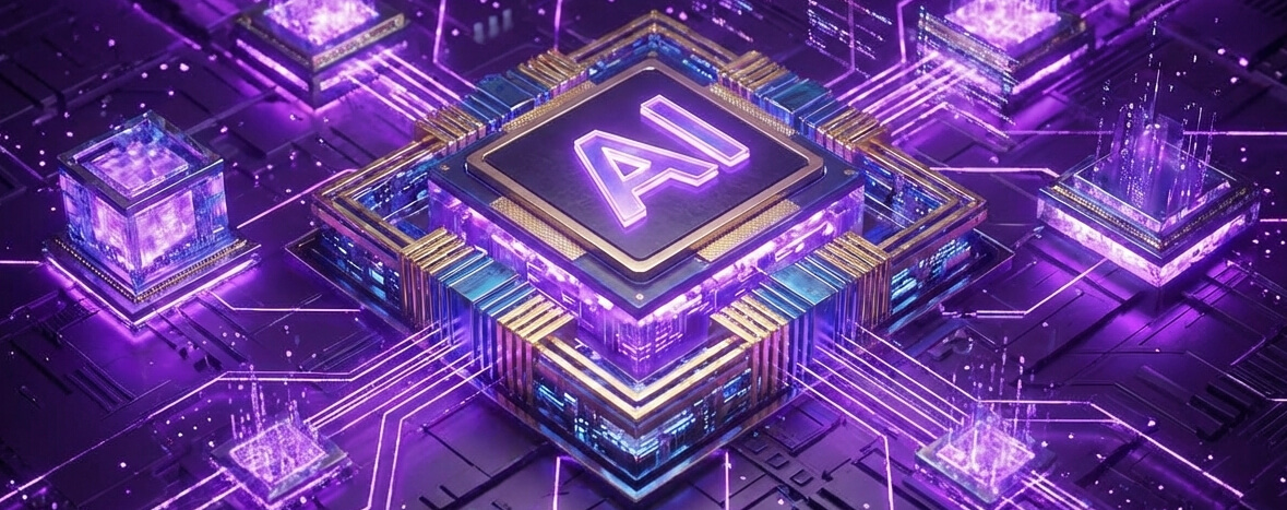 image of A futuristic and immersive AI chip - Generated with Gemini