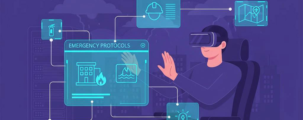 image of A person wearing VR headset, sitting in a chair - Generated with Midjourney